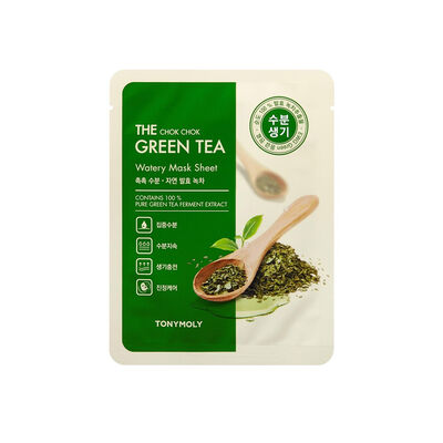 THE CHOK CHOK GREEN TEA WATERY MASK SHEET (MASCARILLA DE TÉ VERDE)